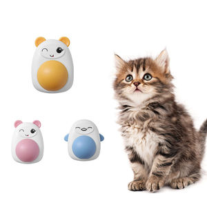 Balles de catnip en plastique écologiques populaires, style dessin animé mignon, sucettes tournantes amusantes, jouets pour chats - Product Image 1