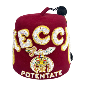 Sombreros de cubo de algodón de lana masónica bordados a mano con logotipo de nombre personalizado - Product Image 2