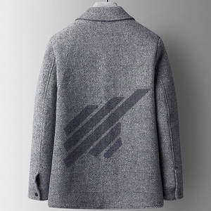 ¡Fabricante directo! Chaqueta de invierno de lana de alta calidad para hombre, cuello levantado, nuevo en Stock, gran oferta - Product Image 2