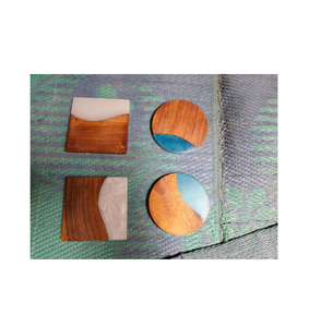 Sous-verre de luxe en bois et résine Accueil Restaurant Thé Café Tasse à thé Sous-verre Utilisation Résine et bois Sous-verre à vendre - Product Image 2