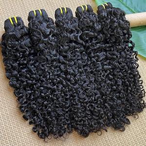 Negro birmano rizado Genius trama 100% crudo vietnamita vendedores de cabello - Product Image 2