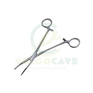 Pince à artères en acier inoxydable tête incurvée pince hémostatique à cliquet pince porte-aiguille taille incurvée 18cm - Product Image 1