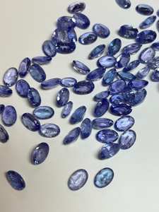 100% tanzanite naturelle à facettes 6-4mm 2 pièces coupe rare tanzanite belle fabrication de pierres précieuses en vrac tanzanite Lot pierre fantaisie - Product Image 2
