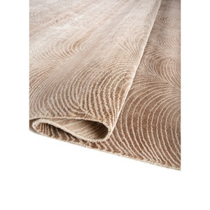 Alfombras de Lana y Seda de Bambú Anudadas a Mano Azalea AKWB-13006 para Sala de Estar, Pasillo, Patrón Abstracto, Alfombra de Yute de Algodón Orgánico - Product Image 2