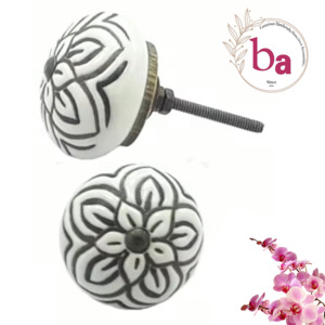 Tiradores y tiradores de armario de cajón de cerámica de estilo moderno, calidad de exportación para armario, cocina, dormitorio, baño, sala de estar, aplicación - Product Image 1