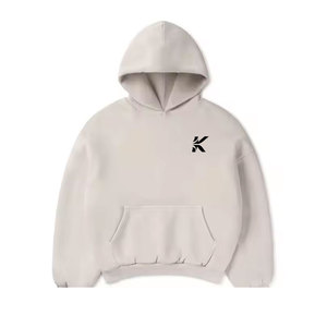 เสื้อฮู้ดดี้โอเวอร์ไซส์ ผ้าฝ้าย 100% เสื้อกันหนาวทรงปกติ สวมใส่สบายๆ สำหรับกิจกรรมกลางแจ้งและสตรีทแวร์ - Product Image 1