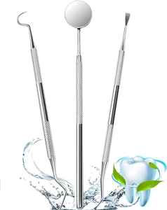 Kit de examen dental profesional de 3 piezas-Instrumentos manuales de acero inoxidable Premium Clase I Certificación CE - Product Image 4