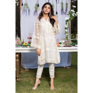 <b>White</b> <b>Chiffon</b> Genre Top - Product Image 1
