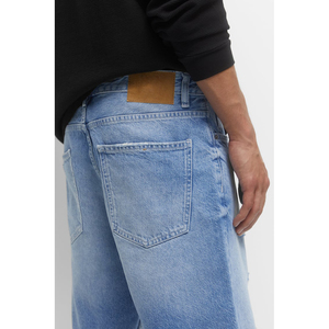 กางเกงขาสั้นผ้ายีนส์ขาดซักง่ายสำหรับผู้ชายกางเกงยีนส์ลำลองระบายอากาศแบบสั้นมีซิป - Product Image 2