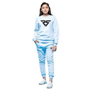 Logo personnalisé, sublimation unie, broderie et impression de vêtements vierges, sweatshirt, pull à col rond décontracté pour femmes, pull surdimensionné - Product Image 1
