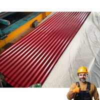 Tôles de Toiture en Acier Ondulé Galvanisé Prépeint (PPGI) avec Revêtement Coloré, Services de Découpe et de Pliage, Revêtement Prépeint Haute Résistance Z61-Z90