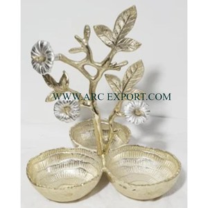 Bols en métal de qualité supérieure Poignées de conception de fleurs vintage pour la maison et les ustensiles de cuisine les plus vendus Bol de service alimentaire à bas prix - Product Image 6