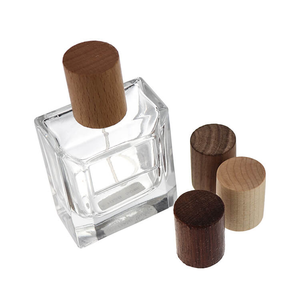 Tapas de botellas de perfume de madera Tapas de perfume de madera de acacia personalizadas Fabricación de tapas de botella de madera de alta calidad - Product Image 1