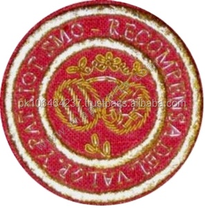 Badges Napoléon brodés de haute qualité en fil de métal 100% avec logo client pour uniformes - Product Image 3