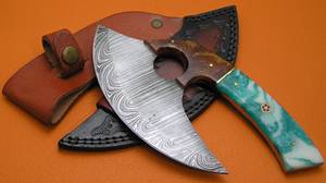 Venta al por mayor personalizado de calidad superior OEM ODM servicio profesional DIY industrial de acero inoxidable cortador de pizza de resina hecha a mano - Product Image 5