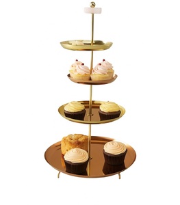 ยกระดับการแสดงขนมหวานของคุณด้วยขาตั้งเค้กโลหะตกแต่งที่สวยงามที่ความสง่างามและงานฝีมือ - Product Image 1