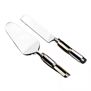 Juego de servidor de pastel dorado, herramienta de servicio de postre de Metal Premium, vajilla de fiesta de recepción de boda, cuchillo de pastelería de cocina, herramienta para pastel - Product Image 6