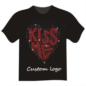 Transferts de strass multicolores et T-shirts pour hommes Designs de strass en coton de haute qualité à bas prix Vente en gros - Product Image 3