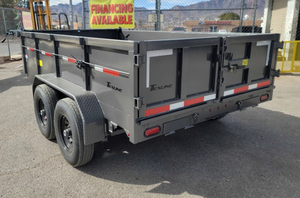 Cheap Factory Price 2025 7 x 12FT Heavy Duty Hydraulic Dump Trailer 14K GVWR Steel Utility Trailer for Sale High Capacity - Product Image 2