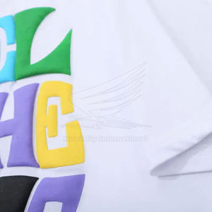 เสื้อยืดคอกลมทรงปกติ พิมพ์ลายพัฟฟ์ ผ้าฝ้าย 100% ระบายอากาศได้ดี สวมใส่สบาย คุณภาพสูง แขนสั้นสำหรับผู้ชาย ขายดี - Product Image 5