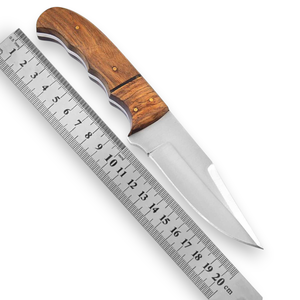 Couteau à Découper à Lame Fixe de Grade Industriel NF75 en Acier 12c27 Forgé Nordique Fait Main, Manche en Bois, Fourreau en Cuir, OEM, Lame Entière - Product Image 1