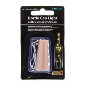 Ensemble de 2 guirlandes lumineuses à bouchon de bouteille, 1 m, blanc chaud, 5 LED, IP65, plastique, pour une utilisation en intérieur, pour les décorations de la Saint-Valentin, de Noël, d'Halloween - Product Image 4