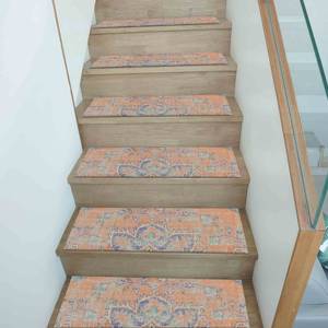 Ethnic Step Rug, Kilim Design Rug, Blue Rugs, Modern Rug, Printed Rug - Product Image 5