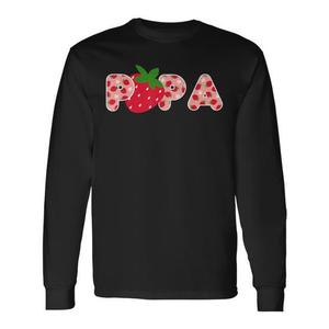 Maglietta a Maniche Lunghe per il Primo Compleanno a Tema Fragola, T-Shirt Promozionale per Festa di Compleanno - Product Image 1