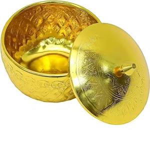 Bol de service en métal à forte vente avec base en métal, design unique, forme ronde, bol de service pour fruits secs pour la maison, l'hôtel, le restaurant - Product Image 6