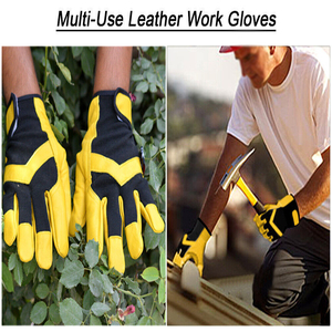 Guantes de Trabajo de Cuero de Alta Calidad, Cómodos, para Protección de Manos, para Conducir, Artículo de Moda, Multiusos, Guantes de Seguridad para Conductor - Product Image 6