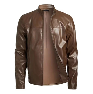 Veste en cuir légère pour homme sur mesure, respirante, décontractée, chaude pour l'hiver, confortable, vestes en cuir OEM - Product Image 3