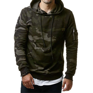 Meilleure Qualité Hommes Mode Camo Hoodies Hommes Pull À Capuche Nouveau Design À Capuche Fabriqué au Pakistan Personnalisé Épaule Zip Patch - Product Image 2