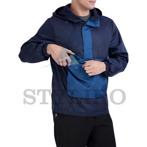 Chaqueta Cortavientos con Capucha para Hombre, Talla XL, Personalizada, de Alta Calidad, Impermeable, Ecológica, con Bordado, Informal, para Invierno y Running, sin Costuras - Product Image 5