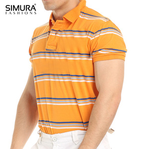 Customized Flat Rib Collar With <b>Stripe</b> Custom Logo Printing or Embroidery Blank OEM 100% Cotton Men's Stylish <b>Polo</b> <b>Shirts</b> - Product Image 6