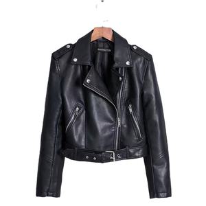 Custom 2022 <b>Women's</b> <b>Real</b> <b>Leather</b> Sportswear <b>Jacket</b> Lambskin Sheepskin Style <b>for</b> Summer Plus Winter Featuring Zipper Plus Size - Product Image 4
