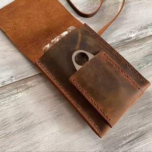 Caja de cigarros humidor de viaje de cuero genuino al por mayor para accesorios de cigarros - Product Image 1