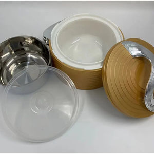 Brass Designer Serving <b>Dish</b> With Gold Color and <b>Stand</b> Kitchenware Tabletop Decorative Food Serving and Warming Casserole <b>Dish</b> - Product Image 3