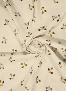 Sophisticated Cotton Embroidered Fabric for Bridal Gowns Party Dresses and High End Designer Fashion Custom Branding Options - Product Image 6