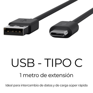 สายเคเบิลไมโครยูเอสบี Type-C แบบเร็วสำหรับโทรศัพท์มือถือ รองรับการชาร์จเร็ว 3A และการถ่ายโอนข้อมูล ความยาว 10 ฟุต พร้อมสายต่อขยาย 1 เมตร - Product Image 3