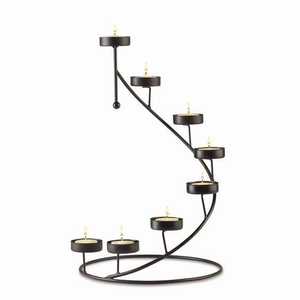 Modern Metal <b>Candle</b> <b>Holder</b> Sleek Design Brushed Finish Refined Elegance for Home Living Room Dining Table for Christmas Decor - Product Image 4
