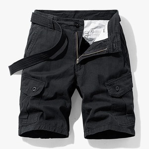 Pantalones cortos Cargo informales clásicos de verano para hombre, prendas de vestir de poliéster 100% transpirables, diseño de algodón a la moda con múltiples bolsillos - Product Image 6