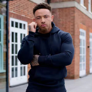 เสื้อฮู้ดเข้ารูปพอดีตัวของผู้ชายวัสดุบริสุทธิ์แบบ100% สำหรับฤดูหนาว - Product Image 3