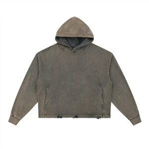 เสื้อฮู้ดดี้ผู้ชายไซส์ใหญ่พิเศษ ผ้าฝ้าย 100% ลายพิมพ์วินเทจ สตรีทแวร์ รับผลิตแบบ OEM ขายส่งจากโรงงาน - Product Image 1