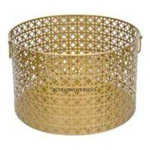 Caja de regalo de boda y eventos de metal de calidad superior chapada en oro de alta calidad más exigente, suministros de cesta a un precio impresionante - Product Image 5