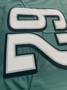 Nouveau maillot de football américain personnalisé par sublimation 2025, respirant, grande taille, antibactérien, séchage rapide, manches courtes, 100% polyester - Product Image 4