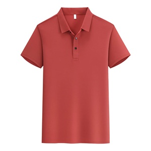 Camiseta estampada de manga corta de alta calidad, transpirable de secado rápido con medio botón, tela de punto informal para hombre, camiseta de talla grande - Product Image 5