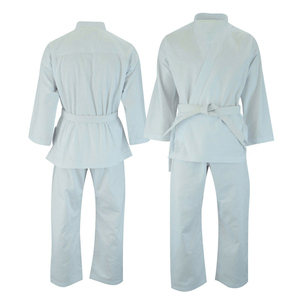 Kimono de Judo en Tissu Perlé Blanc 100% Coton Respirant Séchage Rapide Durable Unisexe Adulte Coupe Classique Ceinture Noire Incluse - Product Image 6