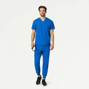 Tenues médicales pour hommes de qualité supérieure, personnalisées, confortables, en tissu polyester et élasthanne, fermeture à cordon, respirantes - Product Image 1