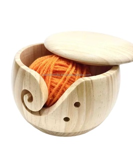 Handcrafted Solid Rosewood Yarn Bowl Wooden Knitting Crochet <b>Hooks</b> Polished Religious Christmas Decorative Gift Home Model Yarn - Product Image 1