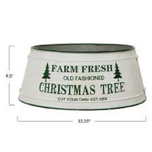 บ้านตกแต่งต้นคริสต์มาสโลหะกระโปรงตะกร้าต้นคริสต์มาสชุบสังกะสีปกตั้งสำหรับต้นไม้เทียมที่คลุม - Product Image 6